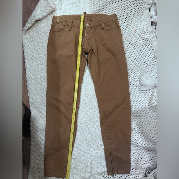 DSQUARED2 Brown Chinos Casual Wear women’s size 40 made in ITALY - Picture 9 of 15